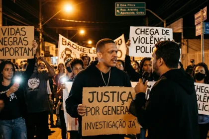Protesto em Aparecida exige investigações rigorosas sobre a morte do rapper Genera
