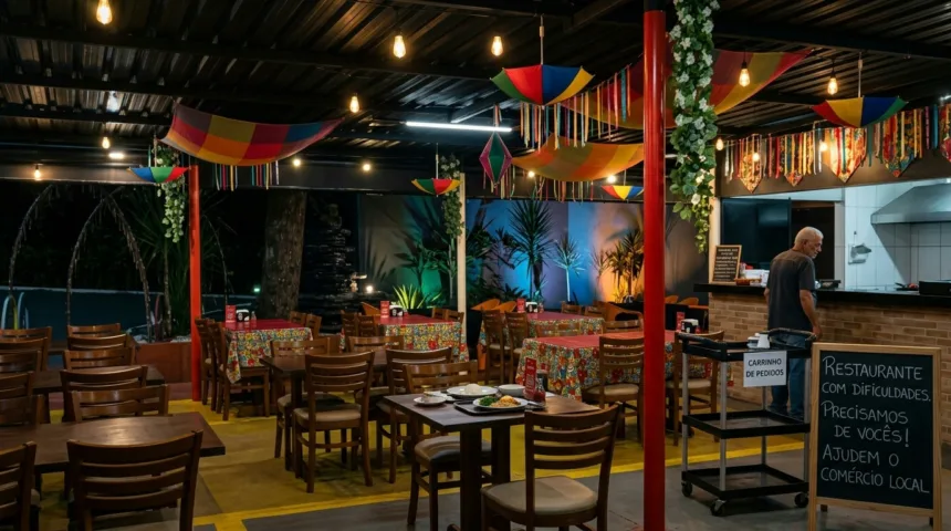 Restaurante nordestino em Goiânia enfrenta crise e dono faz apelo por movimento Restaurante nordestino em Goiânia enfrenta crise e dono faz apelo por movimento