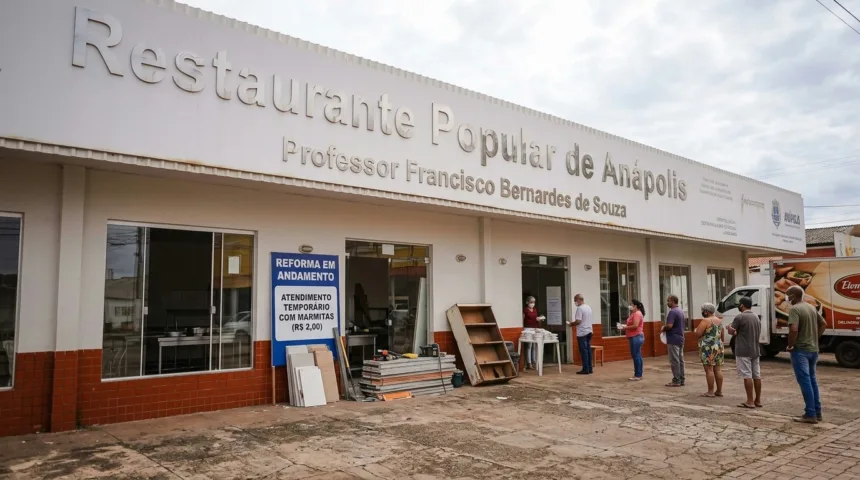 Restaurante Popular de Anápolis inicia reforma e altera modelo de atendimento