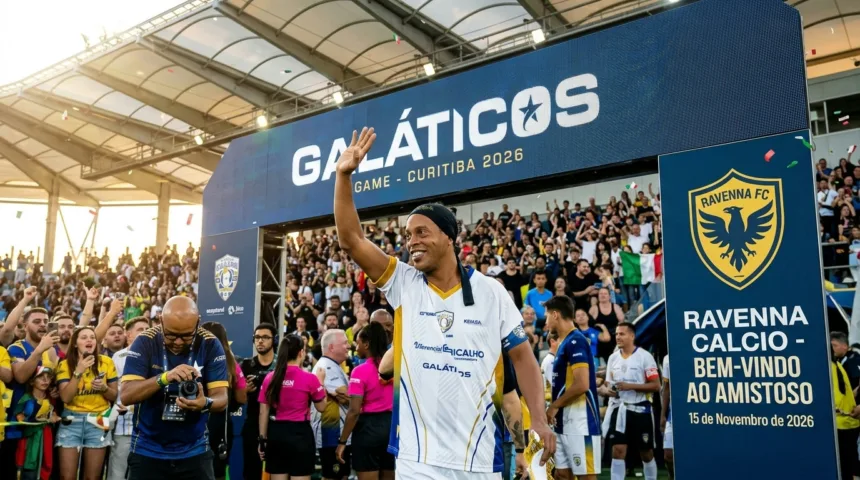 Ronaldinho Gaúcho jogará novamente no Ravenna da Itália em 15 de novembro Ronaldinho Gaúcho jogará novamente no Ravenna da Itália em 15 de novembro