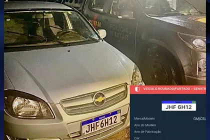 Com apoio da CPE Goianésia, ROTAM recupera em Goiânia carro furtado