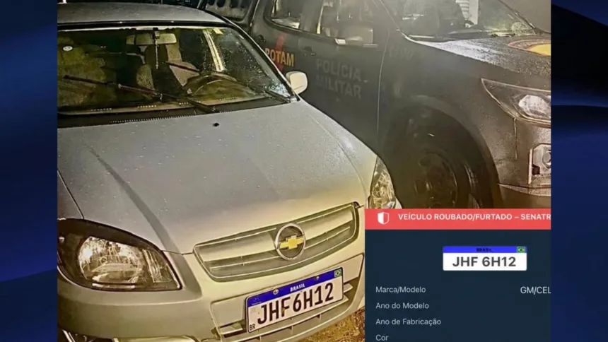 Com apoio da CPE Goianésia, ROTAM recupera em Goiânia carro furtado Com apoio da CPE Goianésia, ROTAM recupera em Goiânia carro furtado