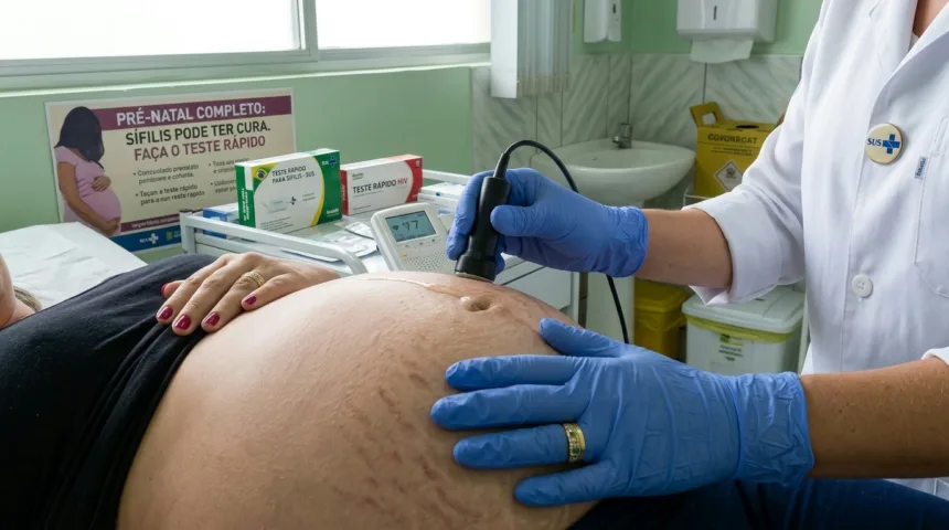 Sífilis em gestantes dispara em Goiás e rede pública reforça testes rápidos na capital