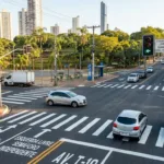 Trânsito em Goiânia adota modelo de esquerda livre no Setor Bueno