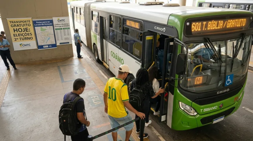 Transporte coletivo será gratuito em Goiânia e região no domingo de eleições