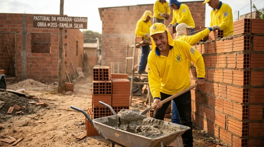 Voluntários de Goiânia superam marca de 200 casas construídas para famílias carentes